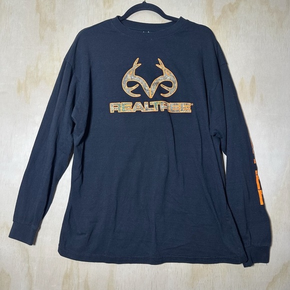 Realtree Men’s Black Long Sleeve Tee Size XL - Picture 1 of 10